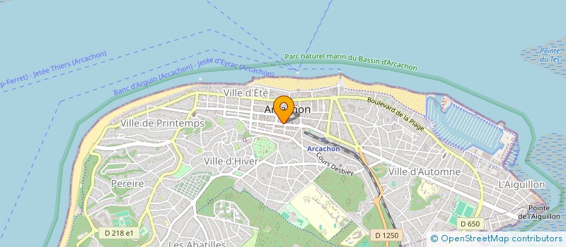localisation de l'entreprise RESTAURANT DES IMPOTS D ARCACHON à ARCACHON