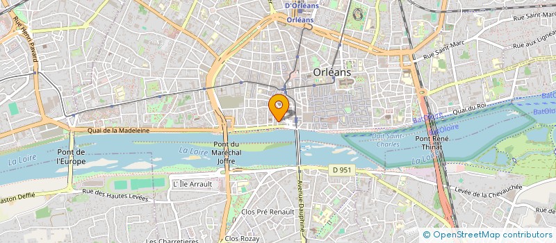 localisation de l'entreprise RESTAURANT DES PTT à ORLEANS