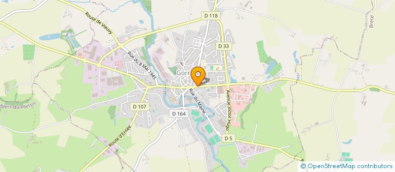 localisation de l'entreprise RESTAURANT DU BOCAGE  GORRON