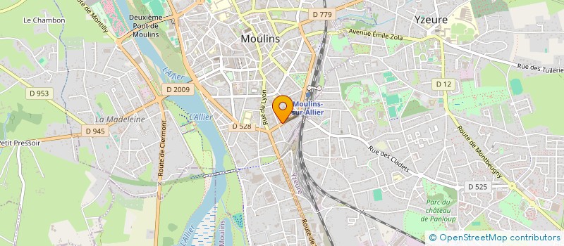 localisation de l'entreprise RESTAURANT DU COURRIER à MOULINS