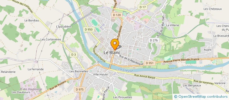 localisation de l'entreprise RESTAURANT DU CYGNE à LE BLANC