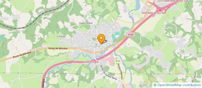 localisation de l'entreprise RESTAURANT DU FRONTON  URRUGNE