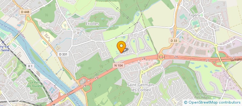 localisation de l'entreprise RESTAURANT DU GOLF  SAINT-GERMAIN-LES-CORBEIL