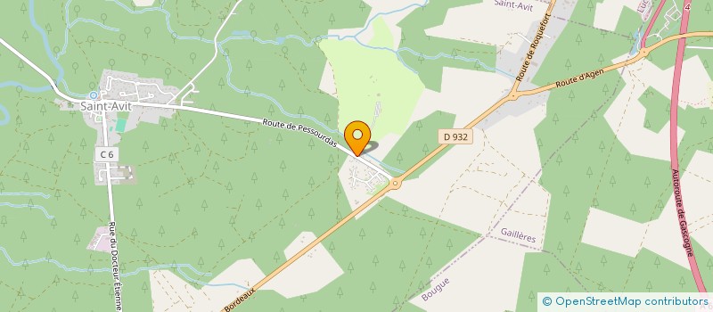 localisation de l'entreprise RESTAURANT DU GOLF  SAINT-AVIT