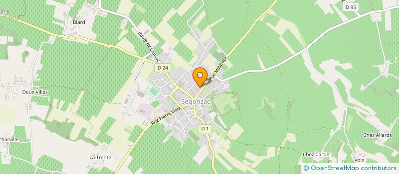 localisation de l'entreprise RESTAURANT DU GOLF DU COGNAC à SEGONZAC