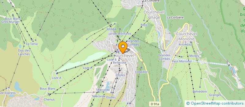 localisation de l'entreprise RESTAURANT DU MONT BEL AIR à COURCHEVEL