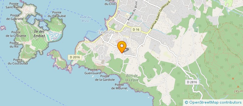 localisation de l'entreprise RESTAURANT DU MONTSALVA à SIX-FOURS-LES-PLAGES