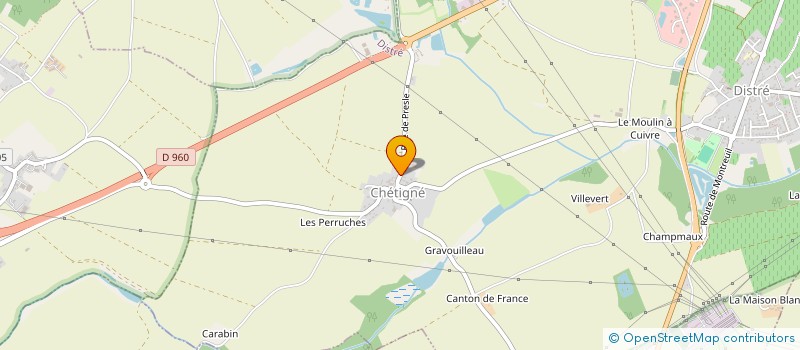 localisation de l'entreprise RESTAURANT DU MOULIN DE PRESLES  DISTRE