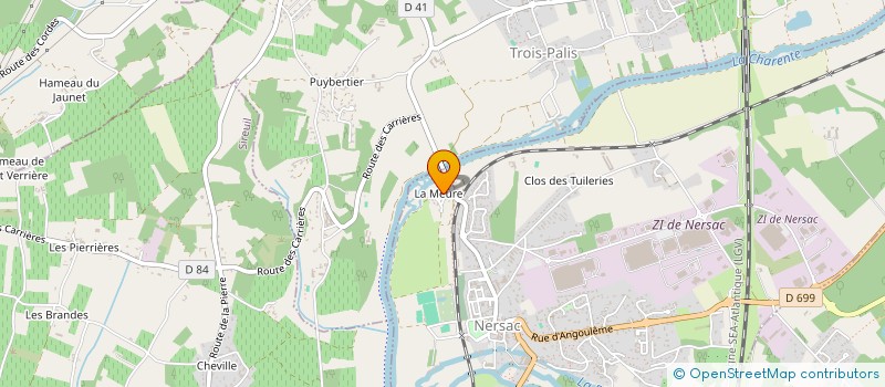 localisation de l'entreprise RESTAURANT DU PONT DE LA MEURE  NERSAC