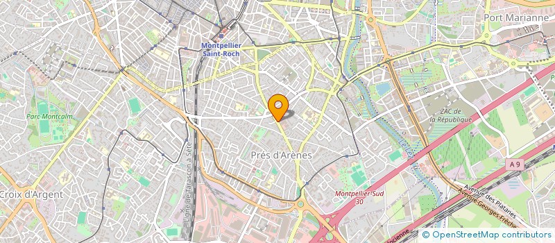 localisation de l'entreprise RESTAURANT DU SOLEIL 34  MONTPELLIER