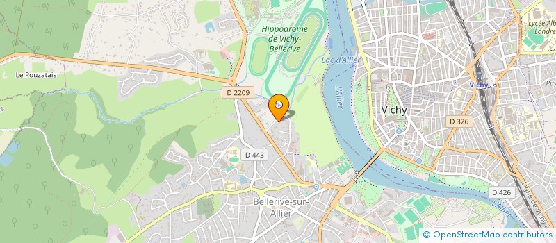 localisation de l'entreprise RESTAURANT DU SPORTING CLUB  BELLERIVE-SUR-ALLIER