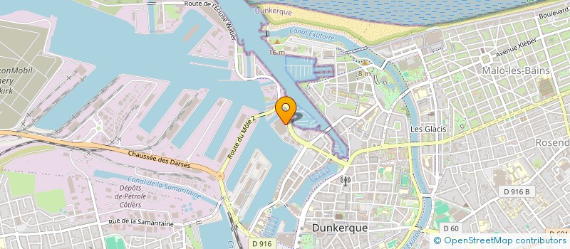 localisation de l'entreprise RESTAURANT DU YACHTING CLUB à DUNKERQUE