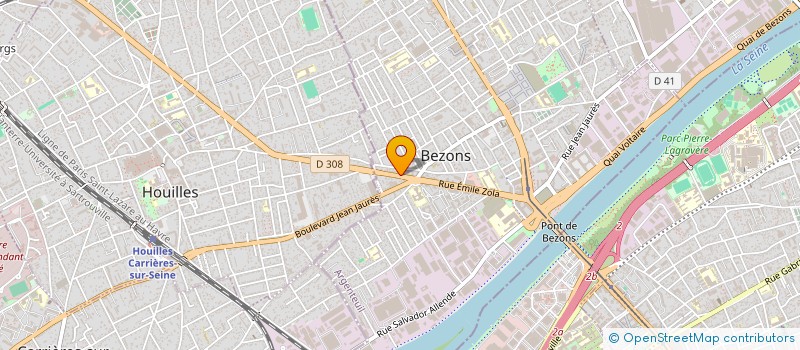 localisation de l'entreprise RESTAURANT FM à BEZONS