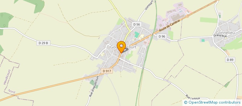 localisation de l'entreprise RESTAURANT GOUZEAUCOURT  GOUZEAUCOURT