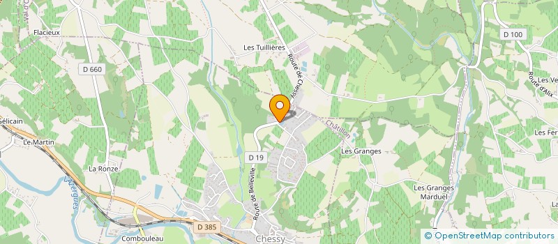 localisation de l'entreprise RESTAURANT GUY LASSAUSAIE  CHASSELAY