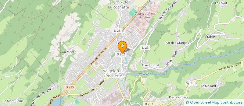 localisation de l'entreprise RESTAURANT HOTEL DU PARC  VALGELON-LA ROCHETTE