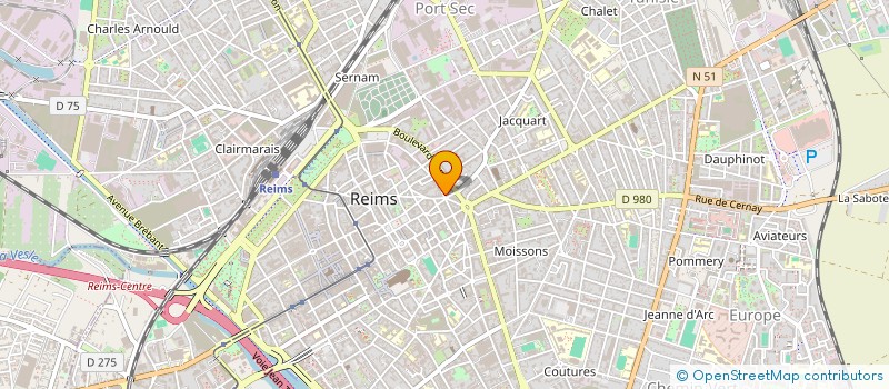 localisation de l'entreprise RESTAURANT INTER ENTR REIMS BOULINGRIN à REIMS