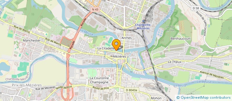 localisation de l'entreprise RESTAURANT INTERADMINISTRATIF  CHARLEVILLE MEZIERES