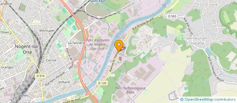 localisation de l'entreprise RESTAURANT INTERENTREPRISE DE CREIL à CREIL