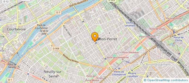 localisation de l'entreprise RESTAURANT INTERENTREPRISES ANATOLE FRANCE à LEVALLOIS-PERRET
