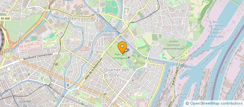 localisation de l'entreprise RESTAURANT JARDIN DE L'ORANGERIE  STRASBOURG