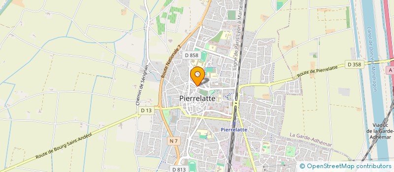 localisation de l'entreprise RESTAURANT L'ADHEMAR  PIERRELATTE