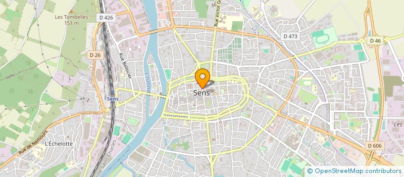 localisation de l'entreprise RESTAURANT L'ECU 2 à SENS