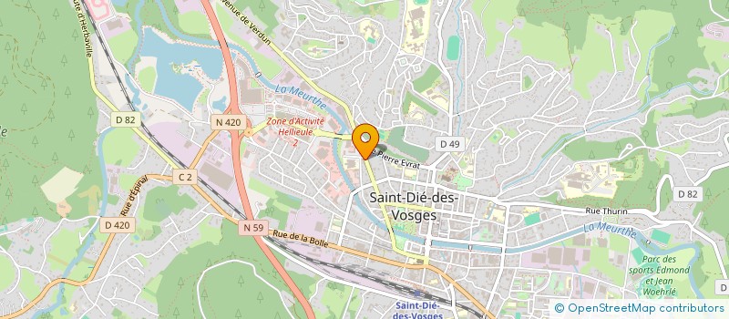 localisation de l'entreprise RESTAURANT L'EUROPE à SAINT-DIE-DES-VOSGES