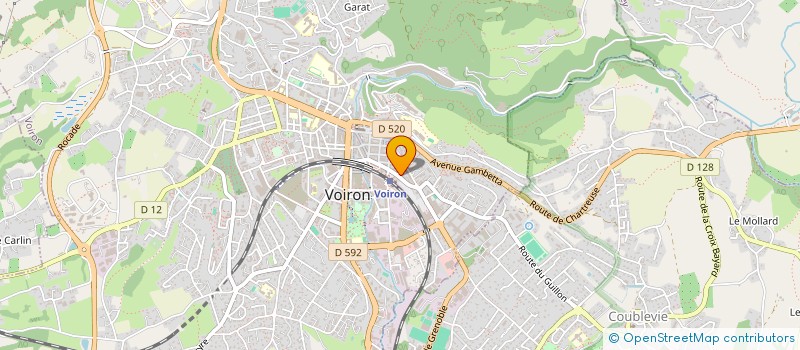 localisation de l'entreprise RESTAURANT L'EXCUSE  VOIRON