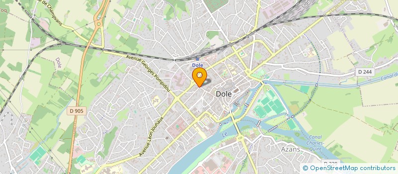 localisation de l'entreprise RESTAURANT L'INTRIGUE à DOLE