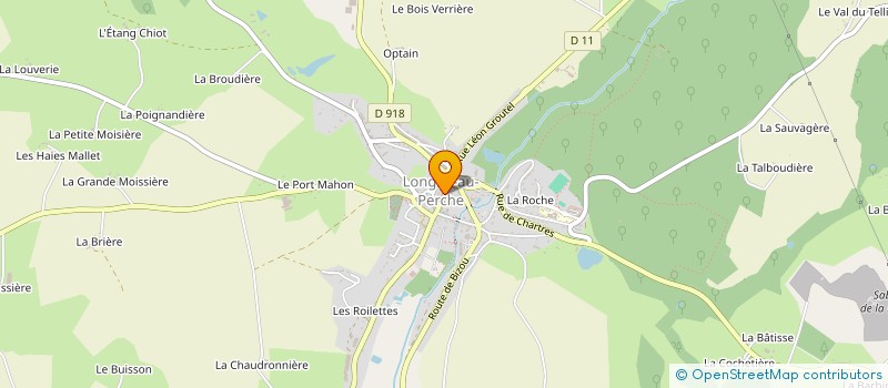 localisation de l'entreprise RESTAURANT L'OLIVIER DU PERCHE à LONGNY LES VILLAGES