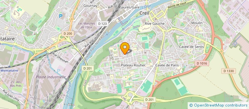 localisation de l'entreprise RESTAURANT LA BELLE  CREIL