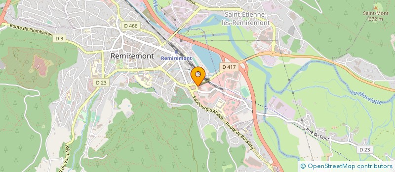 localisation de l'entreprise RESTAURANT LA BELLE VALLEE à REMIREMONT