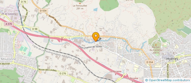 localisation de l'entreprise RESTAURANT LA COLOMBE à HYERES