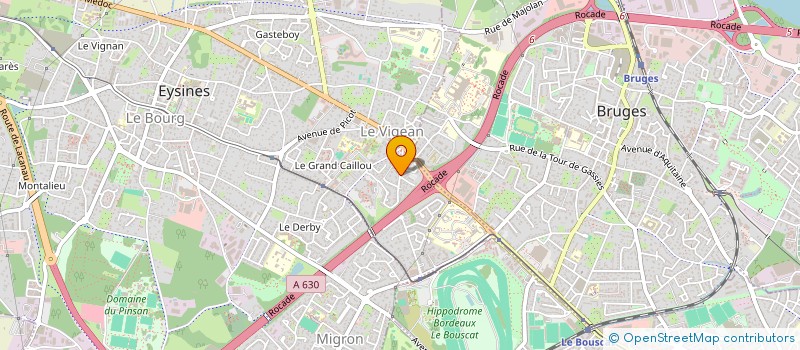 localisation de l'entreprise RESTAURANT LA FLEUR DE LYS  EYSINES