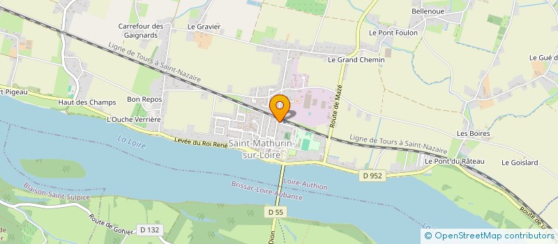 localisation de l'entreprise RESTAURANT LA LUCIOLE  LOIRE-AUTHION