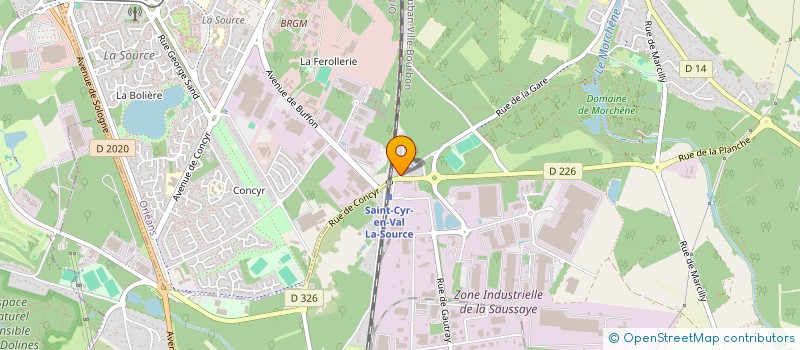 localisation de l'entreprise RESTAURANT LA RESINE  SAINT-CYR-EN-VAL