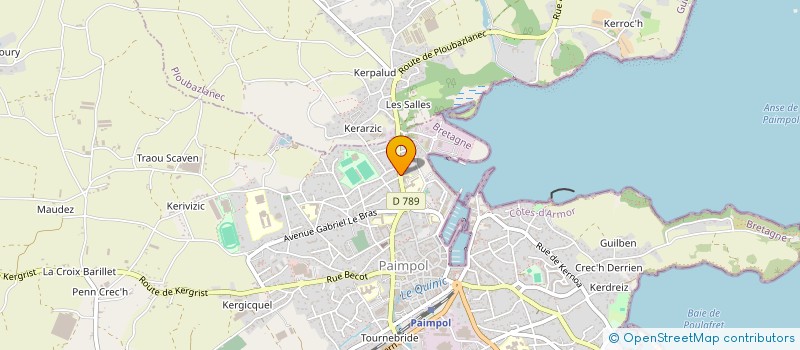 localisation de l'entreprise RESTAURANT LA SERRE  PAIMPOL