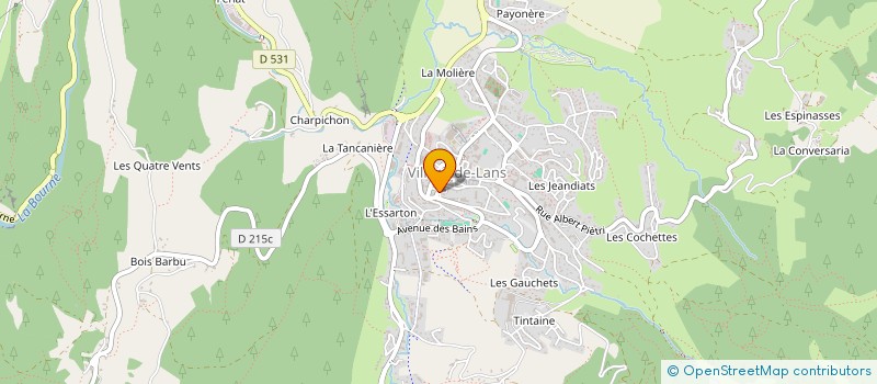 localisation de l'entreprise RESTAURANT LA TAVERNE à VILLARD-DE-LANS