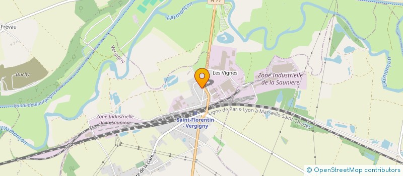 localisation de l'entreprise RESTAURANT LE B4  VERGIGNY