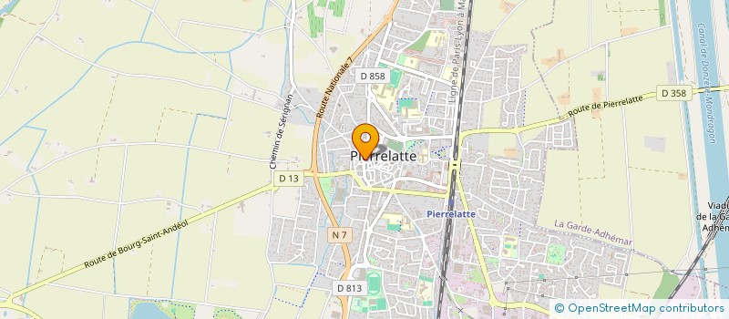 localisation de l'entreprise RESTAURANT LE BEFFROI  PIERRELATTE