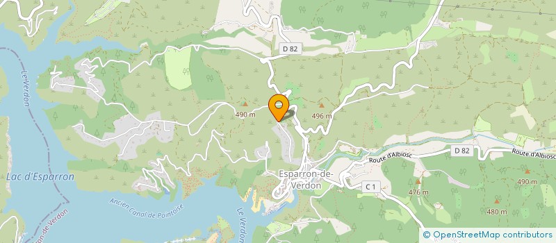 localisation de l'entreprise RESTAURANT LE BISTRO  ESPARRON-DE-VERDON