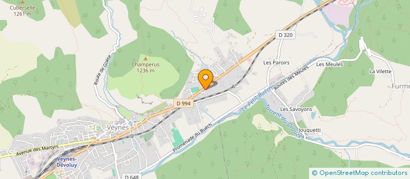 localisation de l'entreprise RESTAURANT LE CHAMPERUS à VEYNES