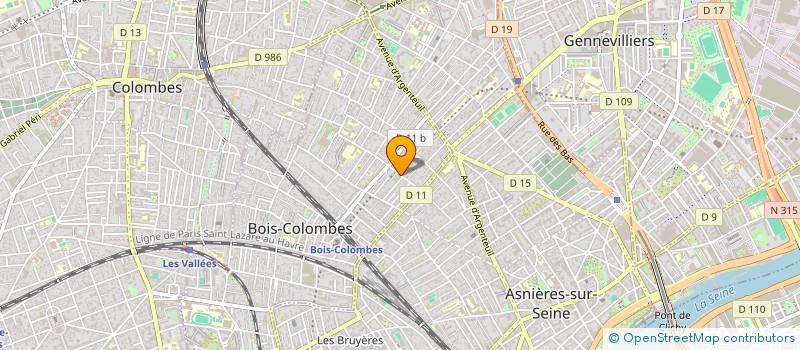 localisation de l'entreprise RESTAURANT LE CHEFSON GOURMET  BOIS-COLOMBES