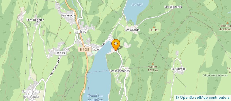 localisation de l'entreprise RESTAURANT LE COUCOULOU  LAFFREY