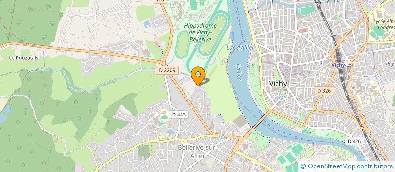 localisation de l'entreprise RESTAURANT LE GREEN  BELLERIVE-SUR-ALLIER