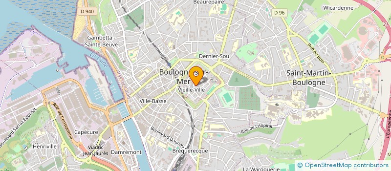 localisation de l'entreprise RESTAURANT LE PARISIEN à BOULOGNE-SUR-MER