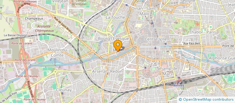 localisation de l'entreprise RESTAURANT LE POTAGER DU MAIL  RENNES