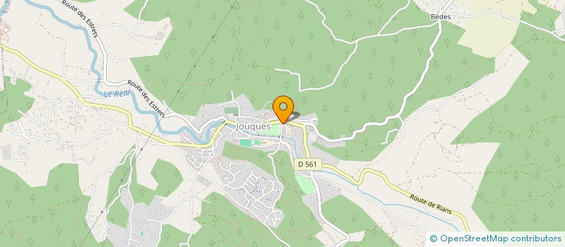 localisation de l'entreprise RESTAURANT LE REAL  JOUQUES