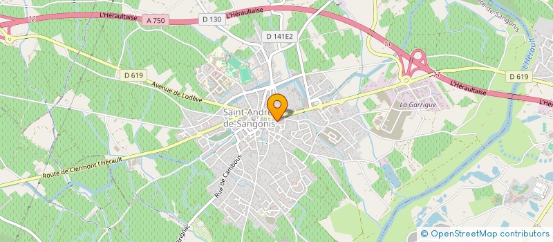 localisation de l'entreprise RESTAURANT LE SAINT JACQUES  SAINT-ANDRE-DE-SANGONIS